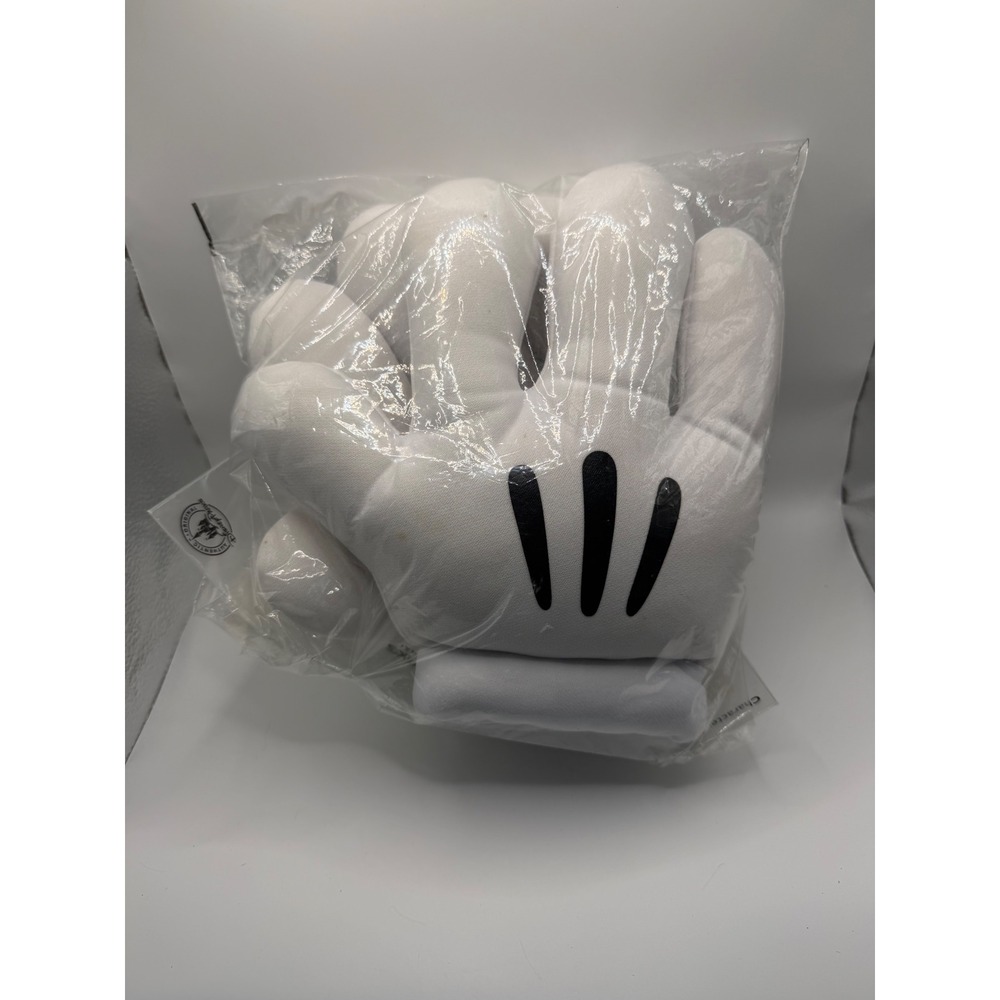 Disney Parks Mickey Mouse Plush Glove White Oversized Hand Costume Accessory NEW